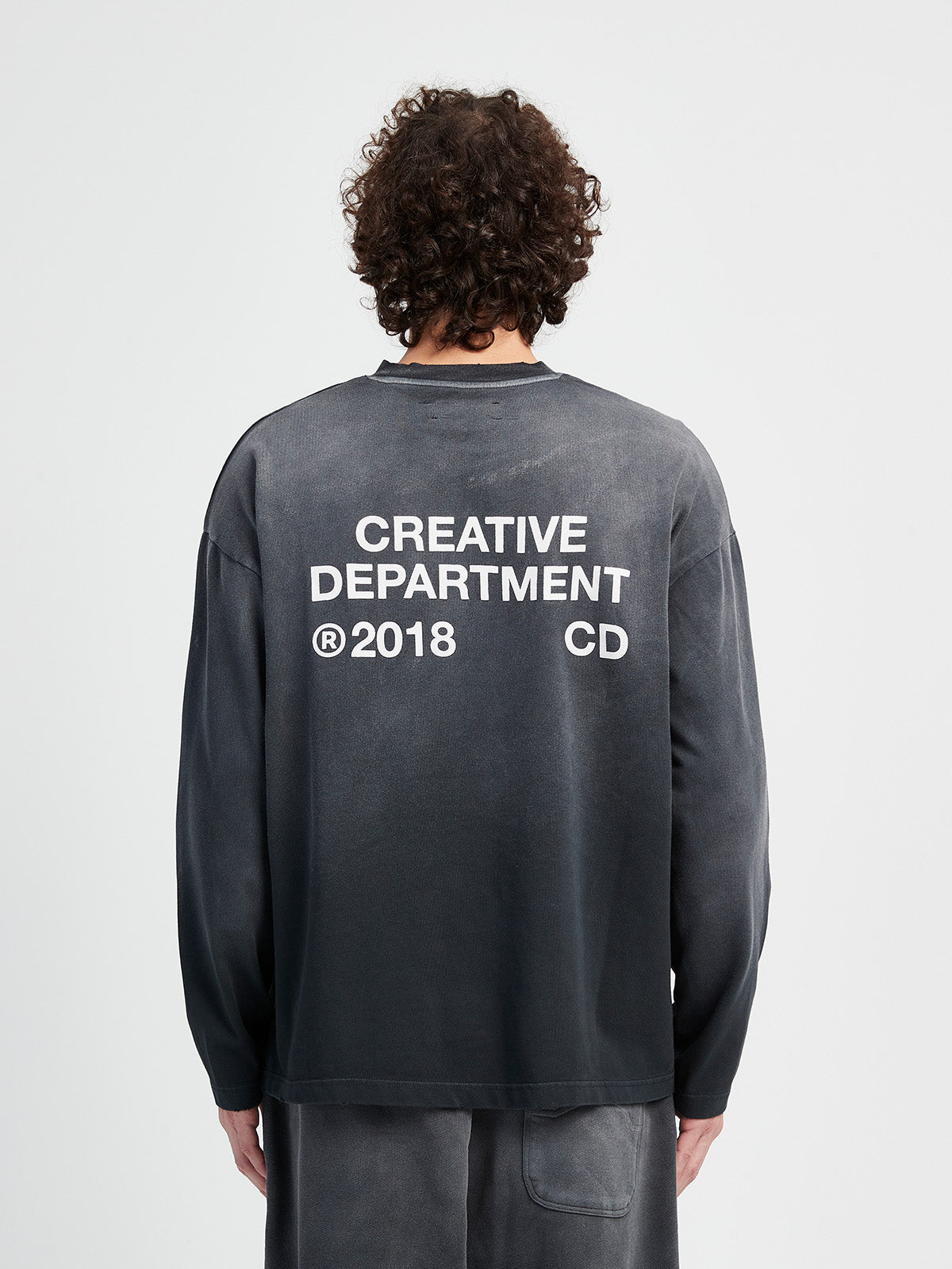 LONGSLEEVE CREATIVE DPT - FADED BLACK