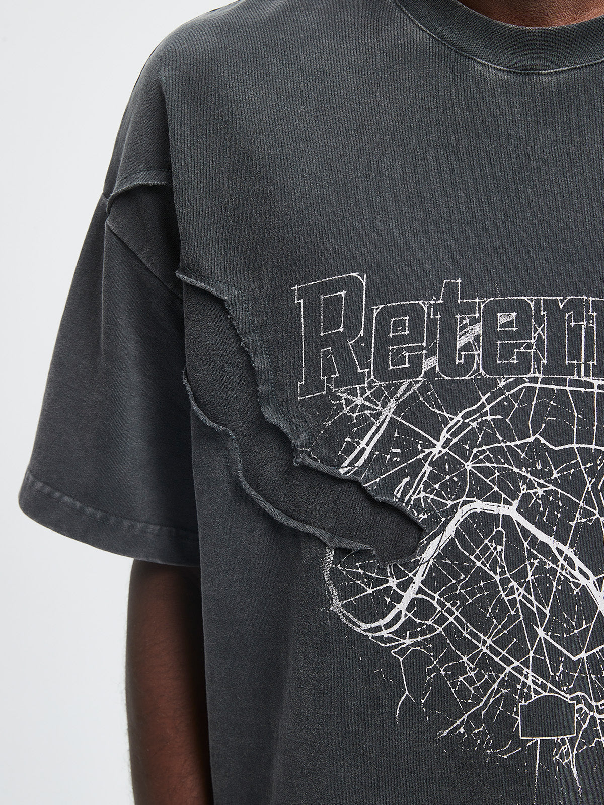 SHATTERED T-SHIRT - BLACK