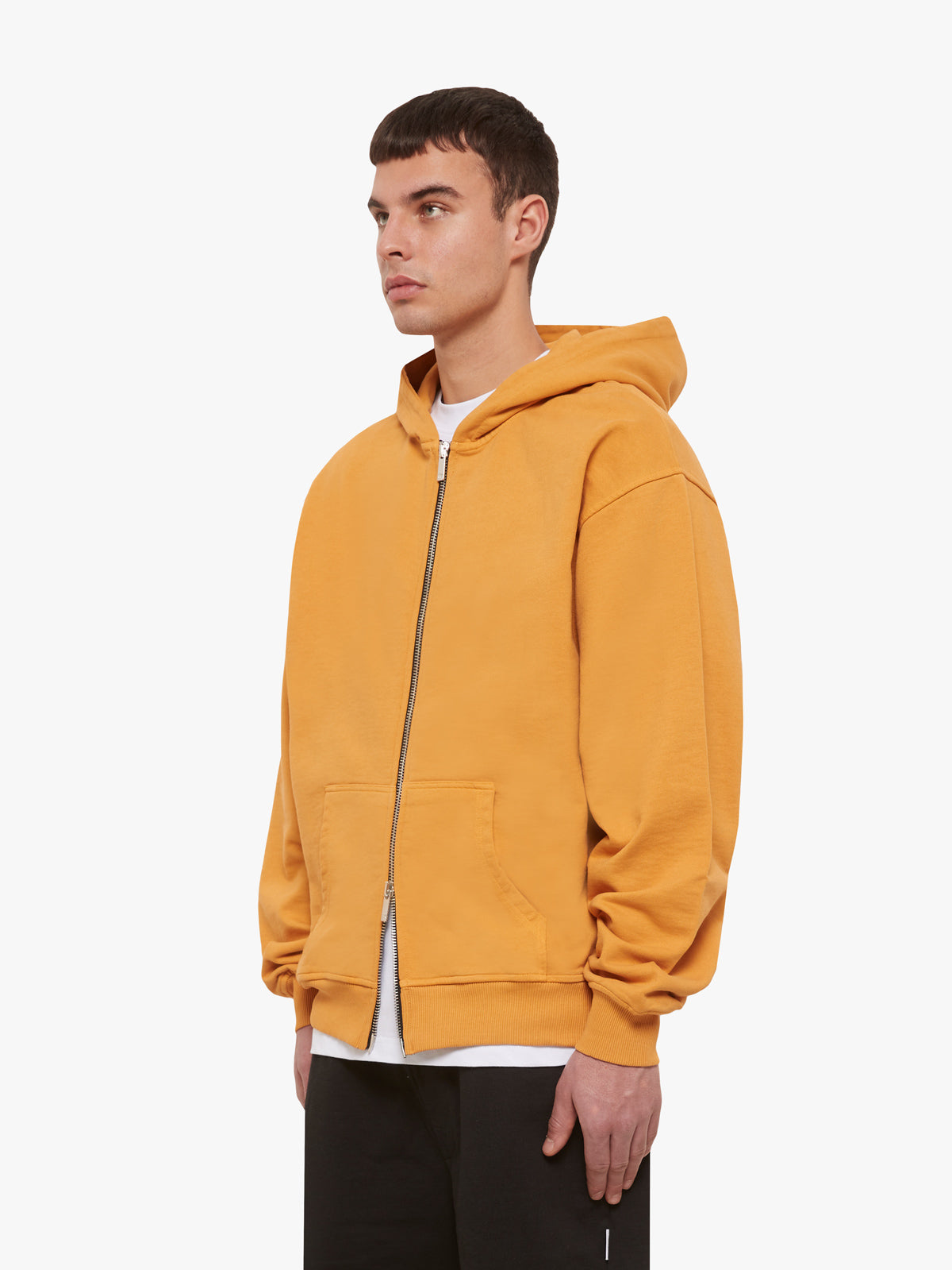 ESSENTIAL ZIP HOODIE - WASHED ORANGE